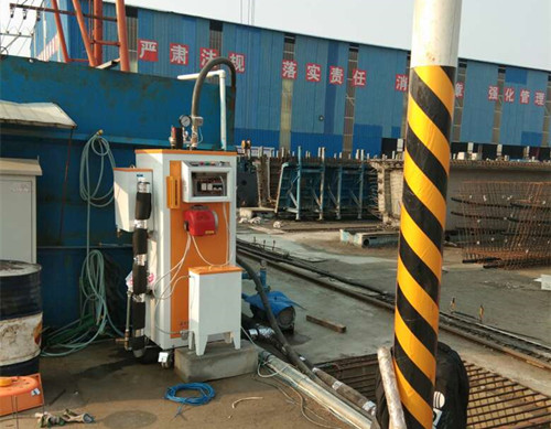 路面养护蒸汽发生器施工现场